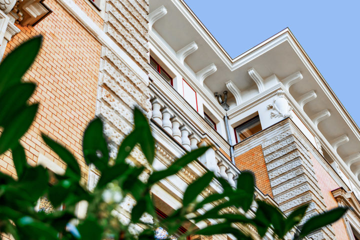 Detail-Aufnahme der Villa Schreiber