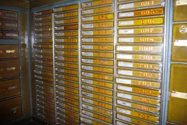 Details Innenansicht Bank Palais